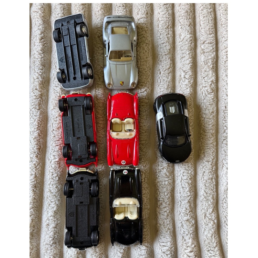 Mixed Diecast Model Car Lot Porsche 959 Audi R8 1957 Corvette Bburago 1/43 Scale